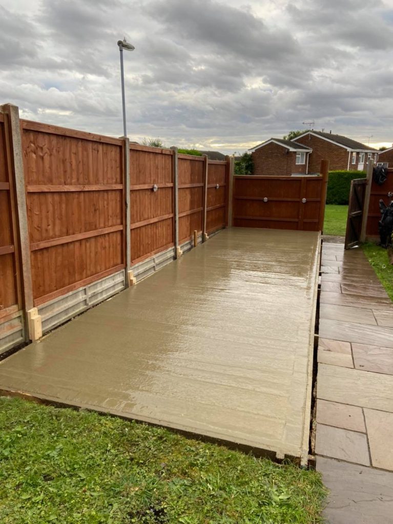 Concrete patio