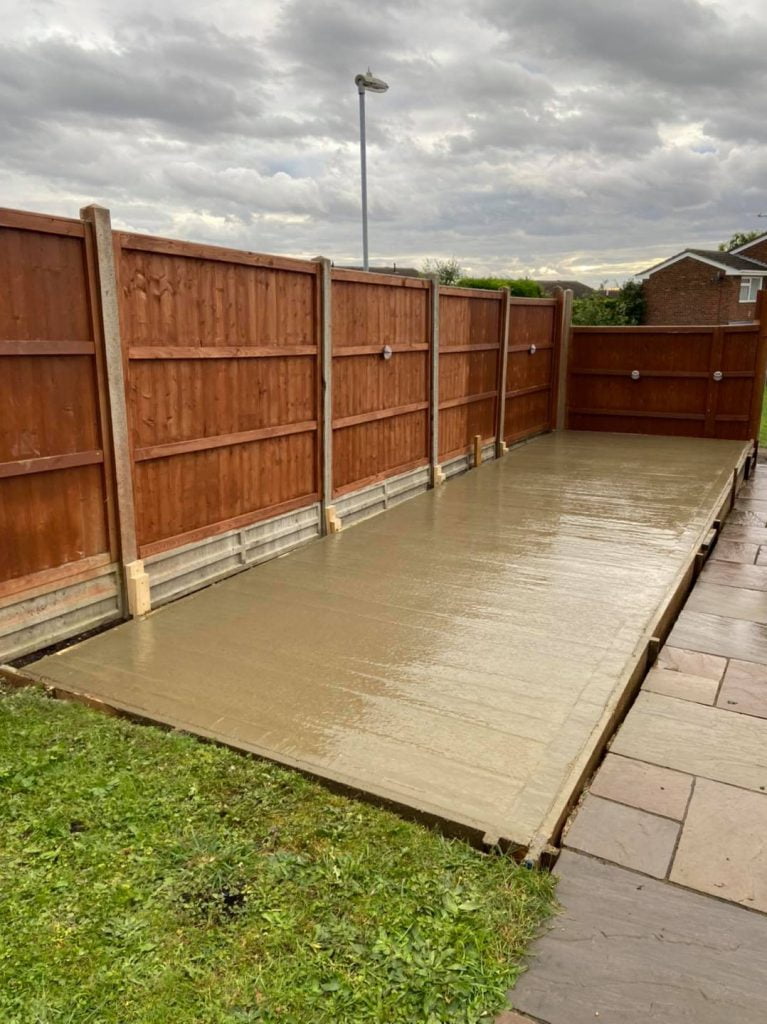 Concrete patio