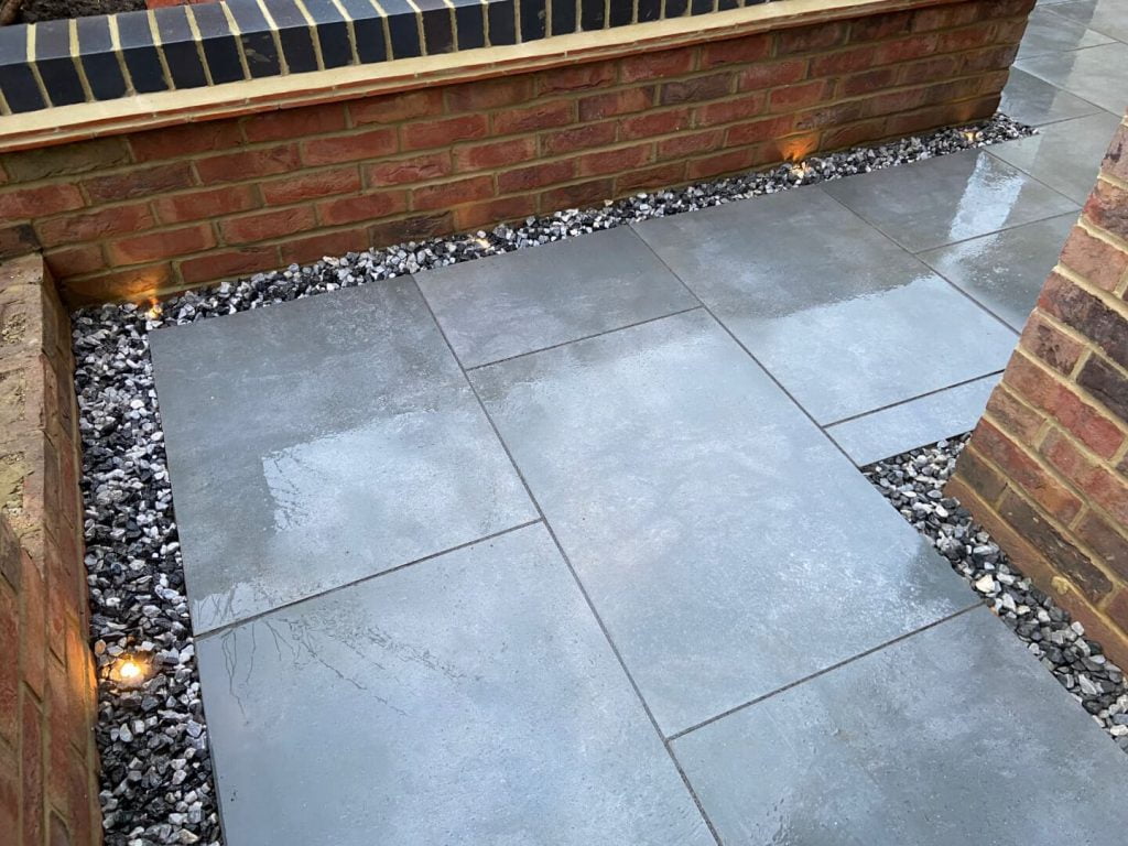 Porcelain patio