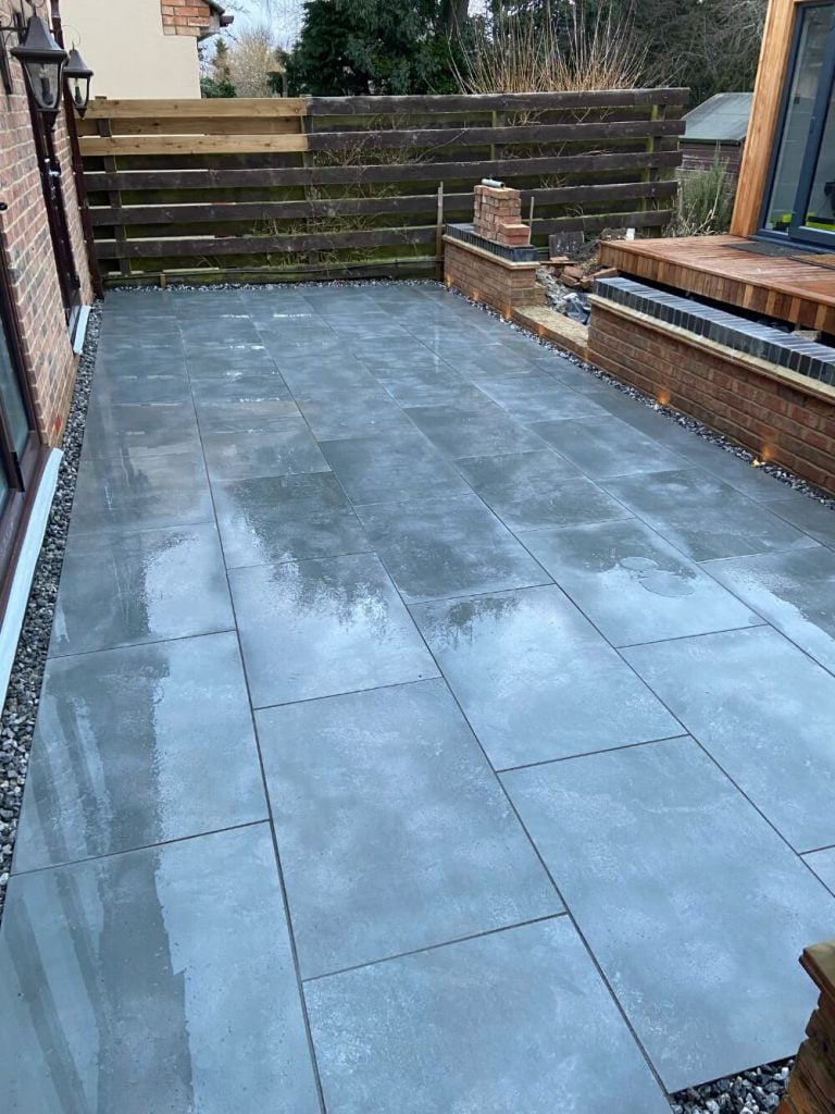 Porcelain patio