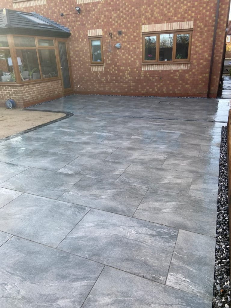 Porcelain patio