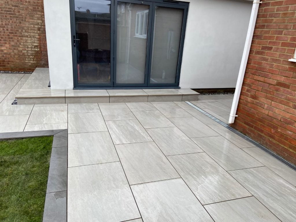Porcelain patio