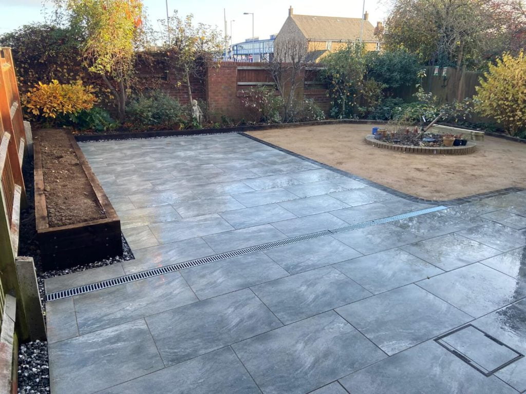 Porcelain patio