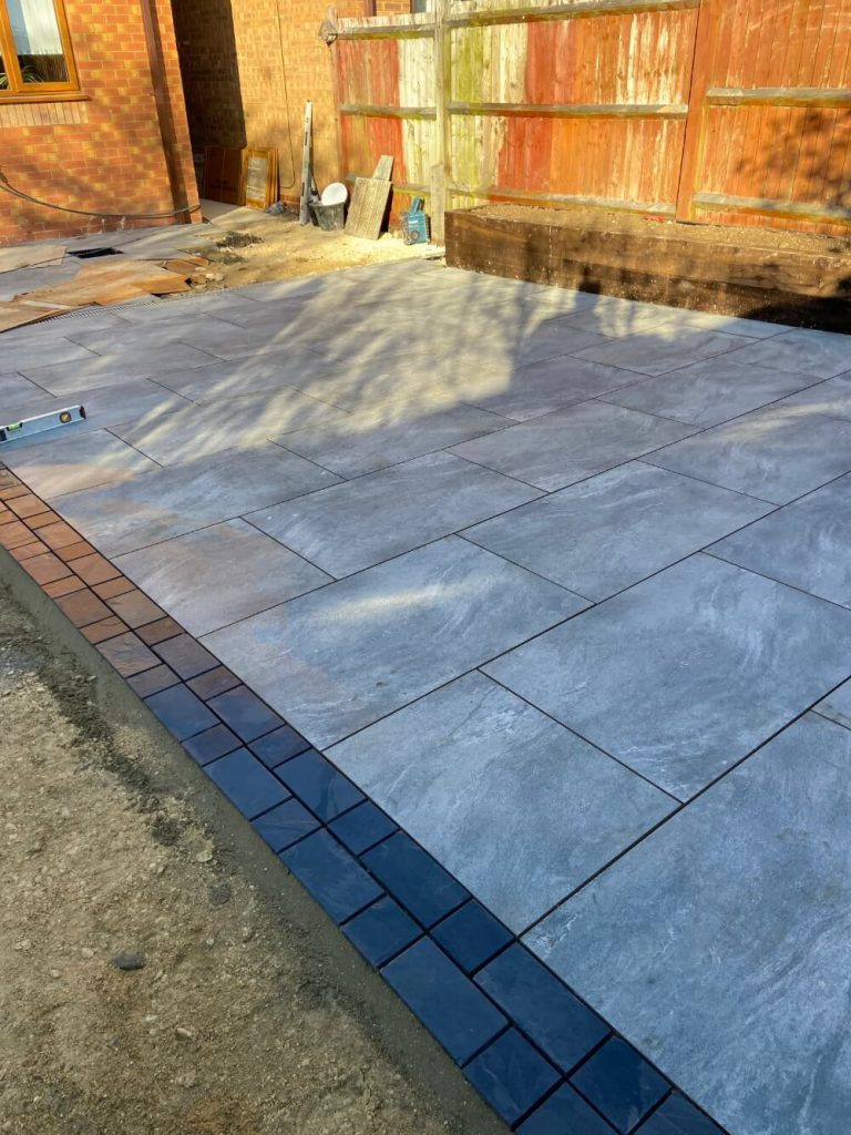 Porcelain patio