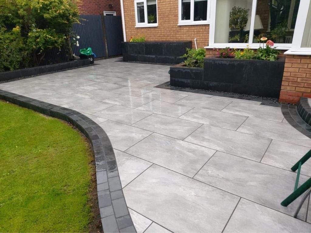 Porcelain patio